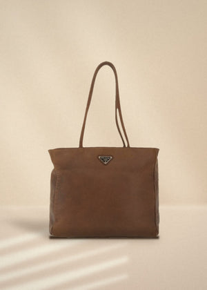 Prada Brown Leather Tote