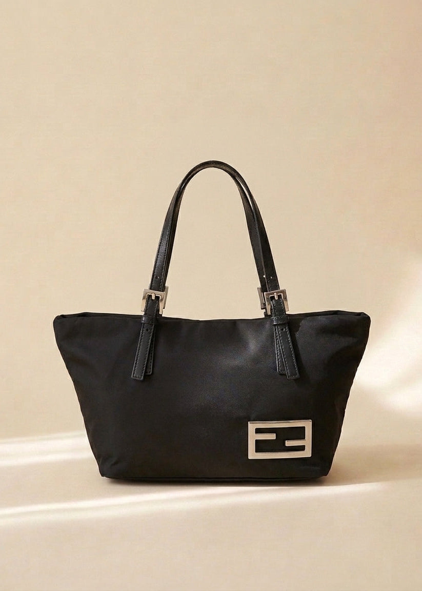 Fendi Nylon Black Handbag