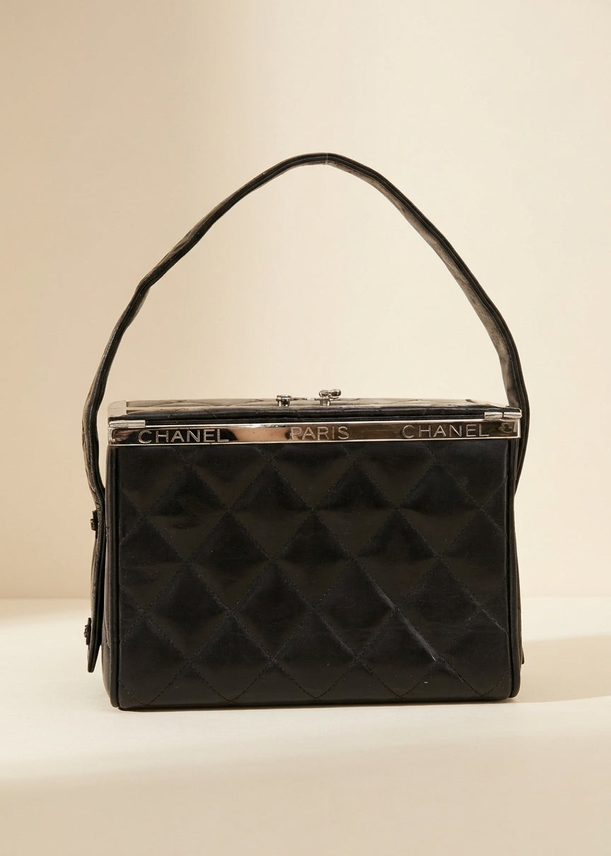 Chanel Black Quilted Box Bag cover