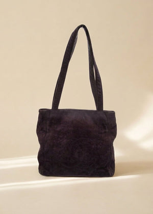 Chanel Purple Suede Tote