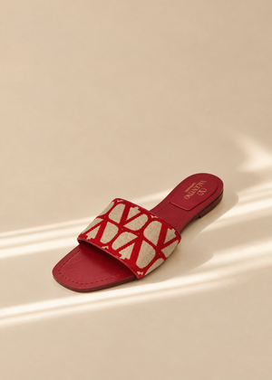 Valentino Red Logo Slides