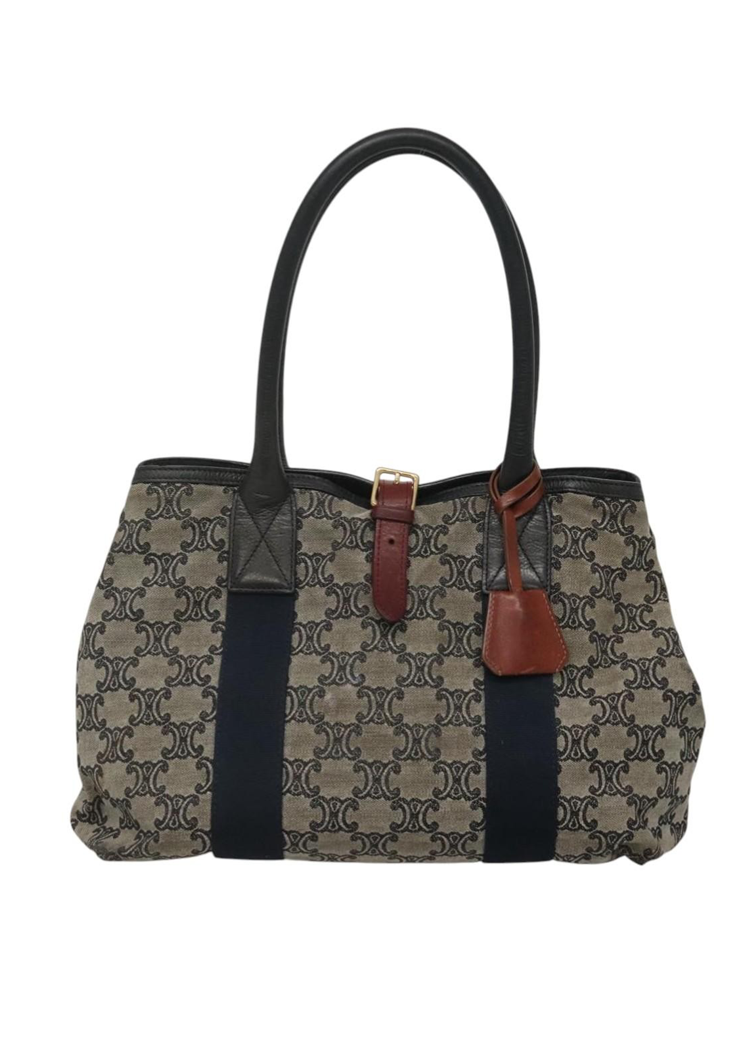 Celine Navy Macadam Tote