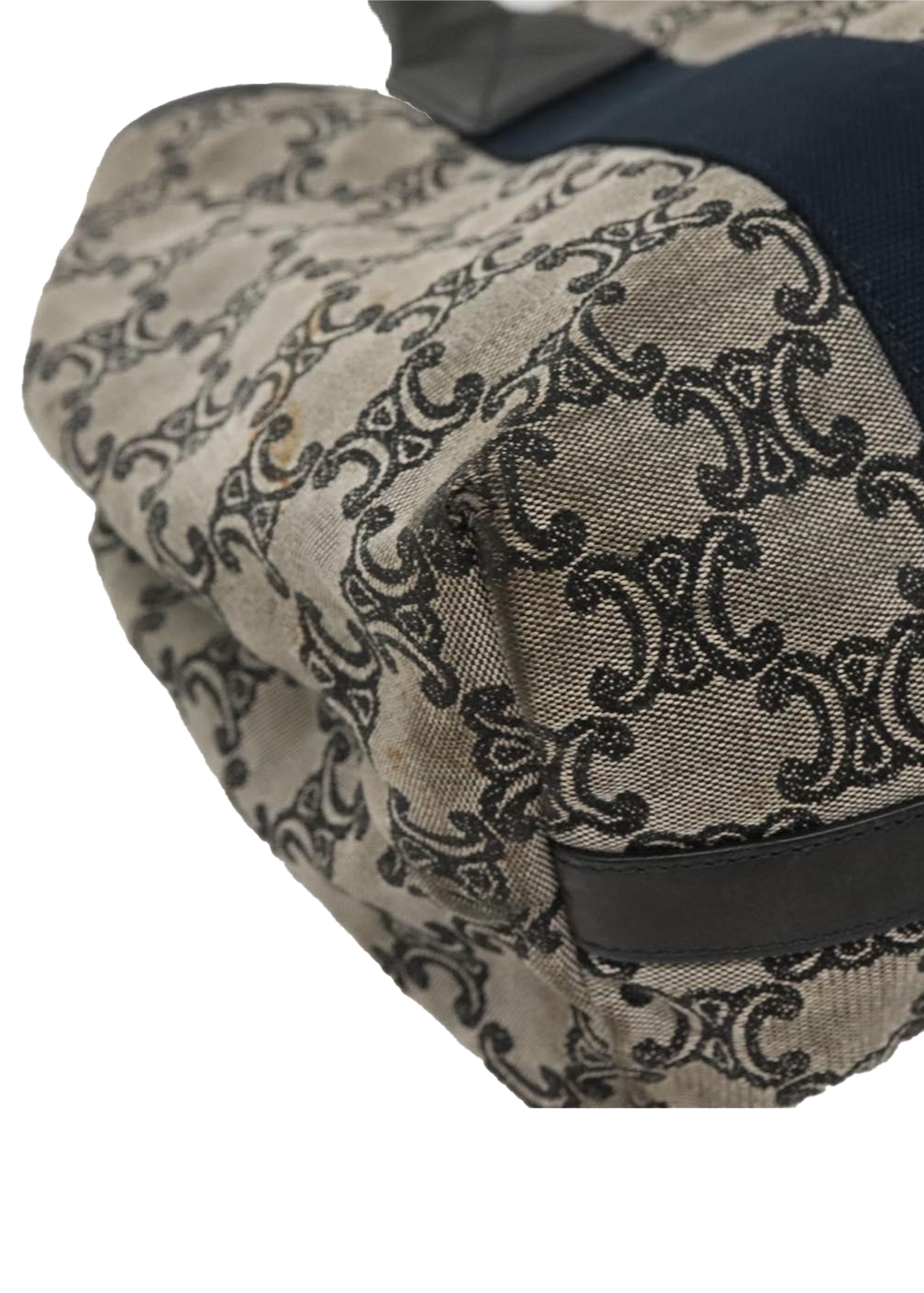 Celine Navy Macadam Tote