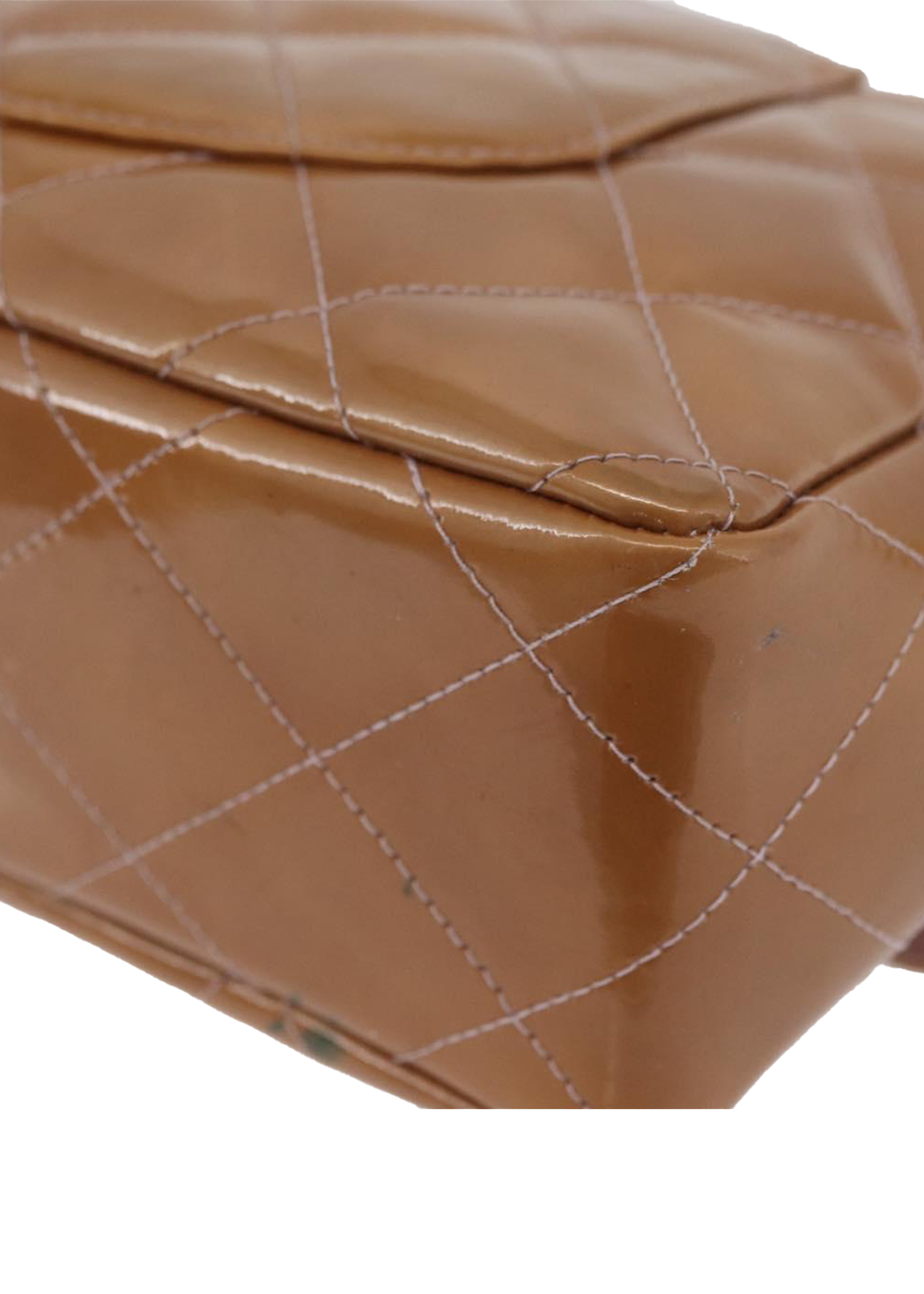 Chanel Tan Patent Flap Bag