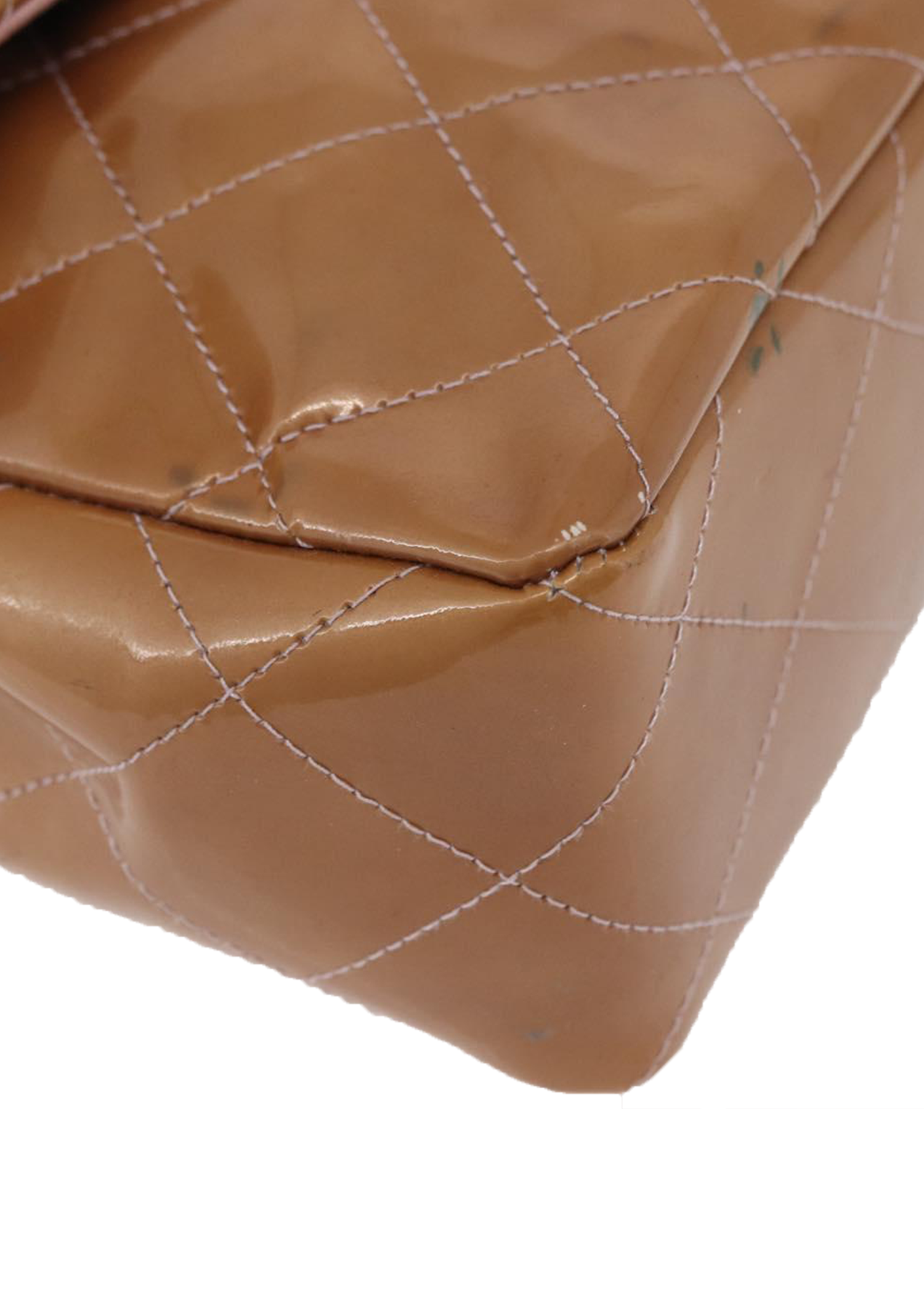 Chanel Tan Patent Flap Bag