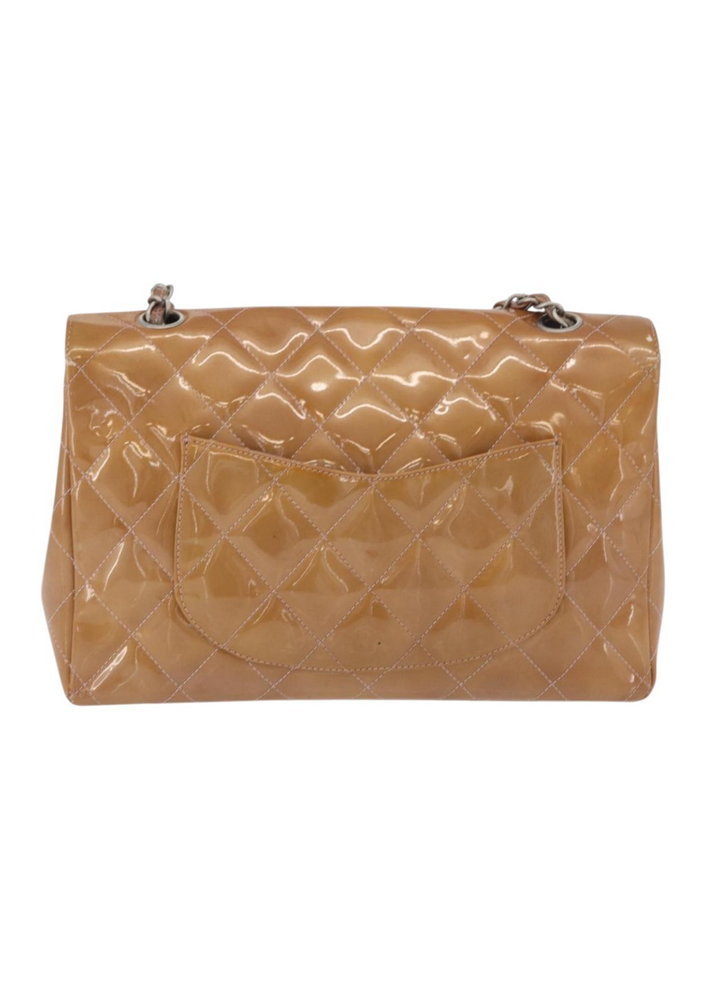 Chanel Tan Patent Flap Bag