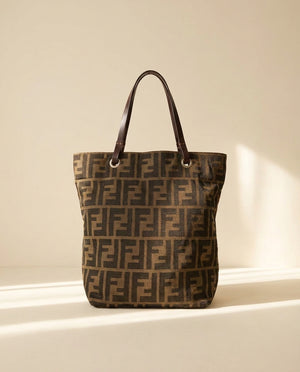 Fendi Brown Zucca Mini Tote