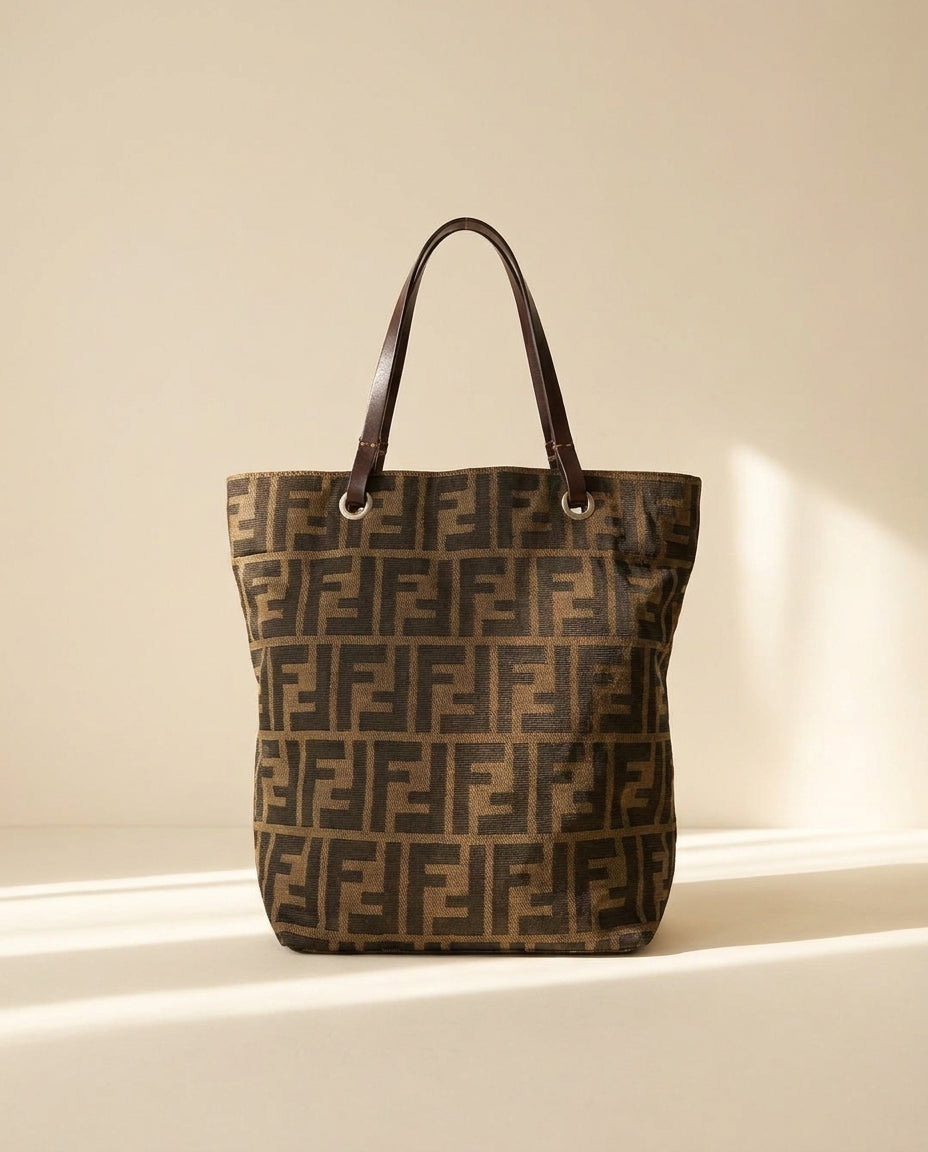Fendi Brown Zucca Mini Tote