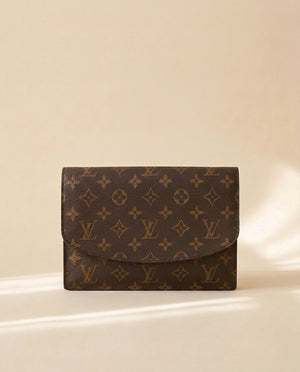 Louis Vuitton Brown Monogram Clutch