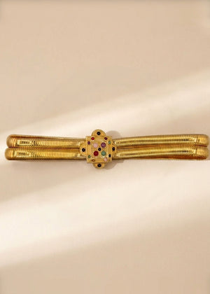 Gold Double Strap Belt