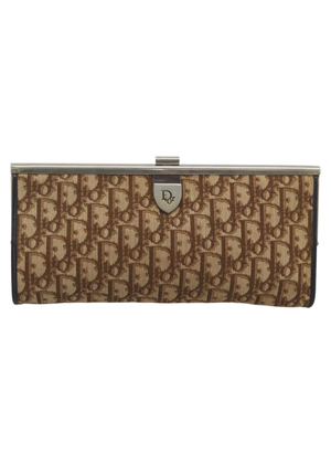 Dior Burgundy Trotter Snap Clutch