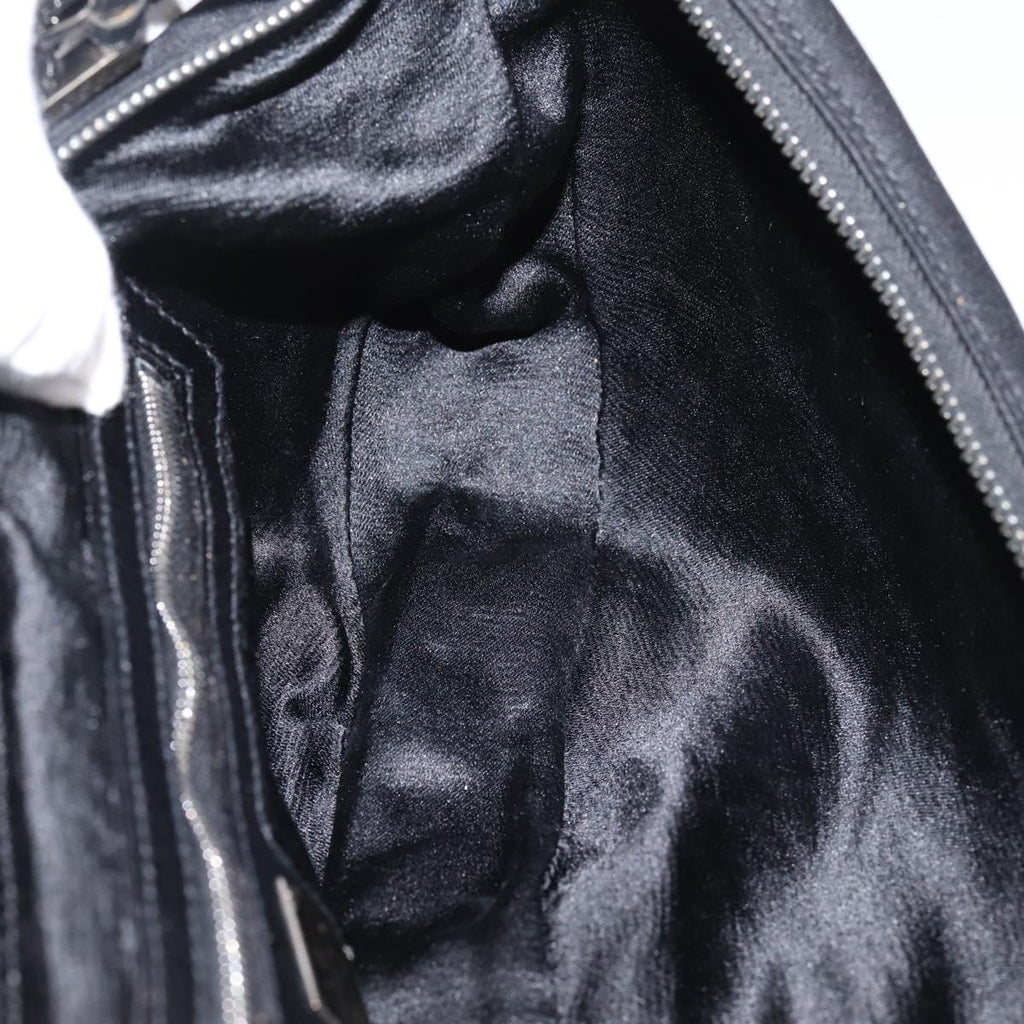 Fendi Black Cotton Baguette interior