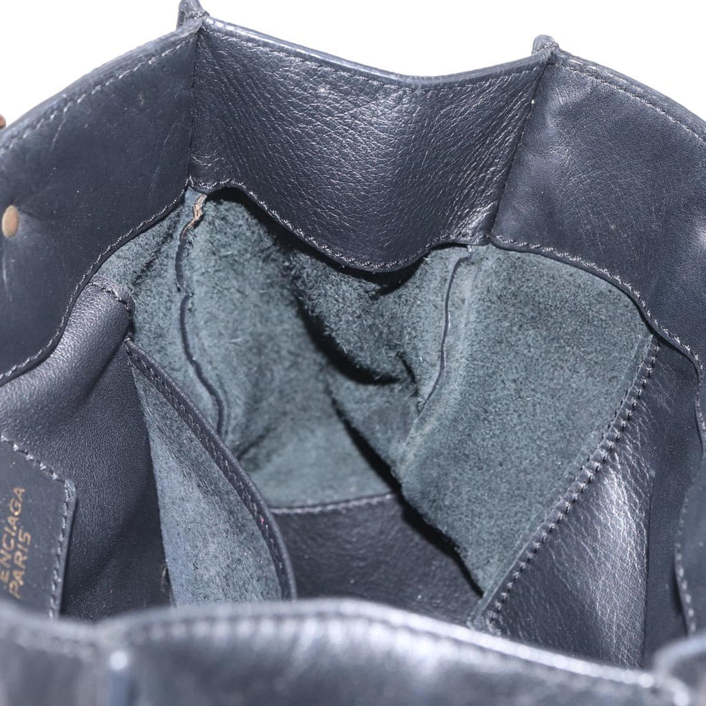 Balenciaga Black Leather Tote interior