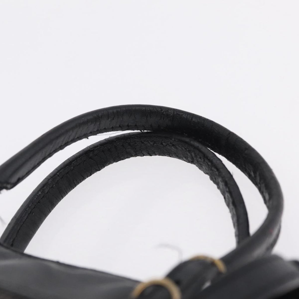 Balenciaga Black Leather Tote handle strap closeup
