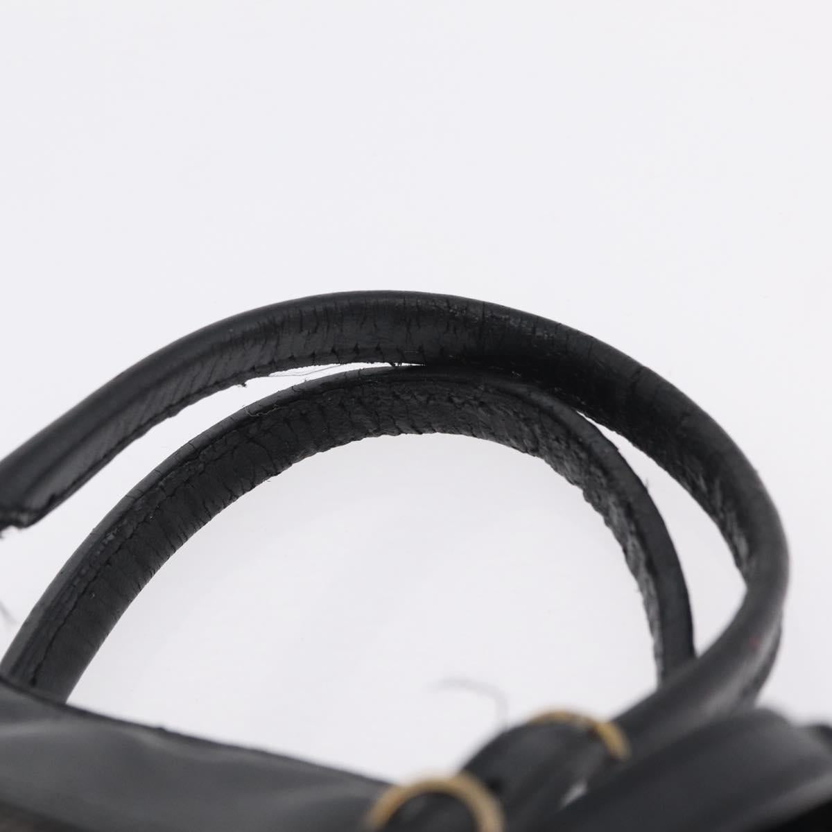Balenciaga Black Leather Tote handle strap closeup