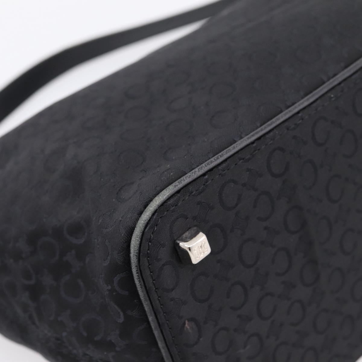Celine Black Nylon Handbag corner detail