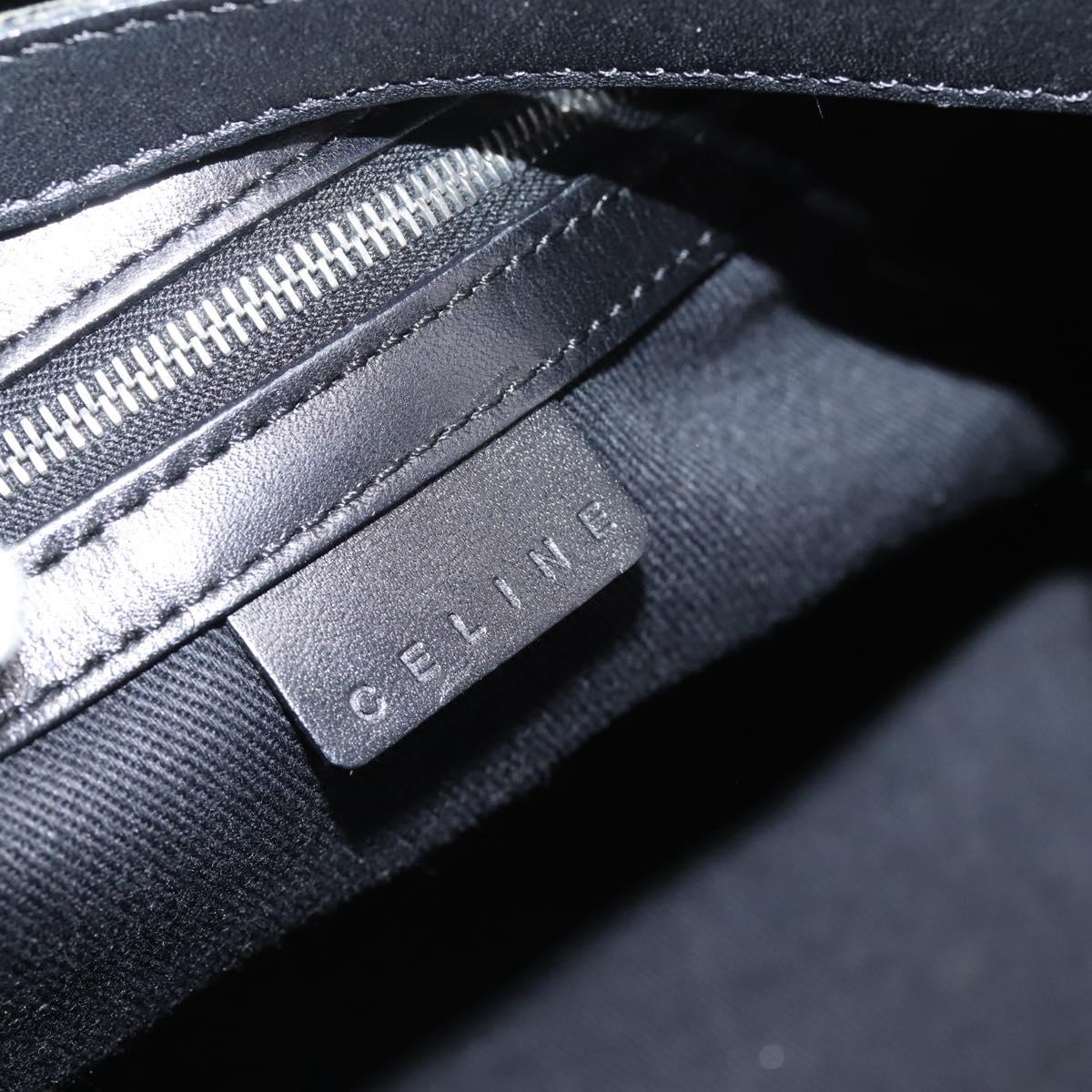 Celine Black Nylon Handbag interior brand tag