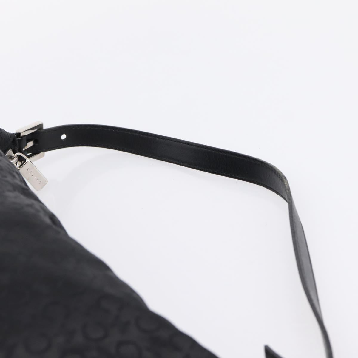 Celine Black Nylon Handbag strap closeup
