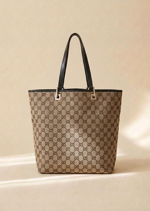 Gucci Navy Canvas Tote