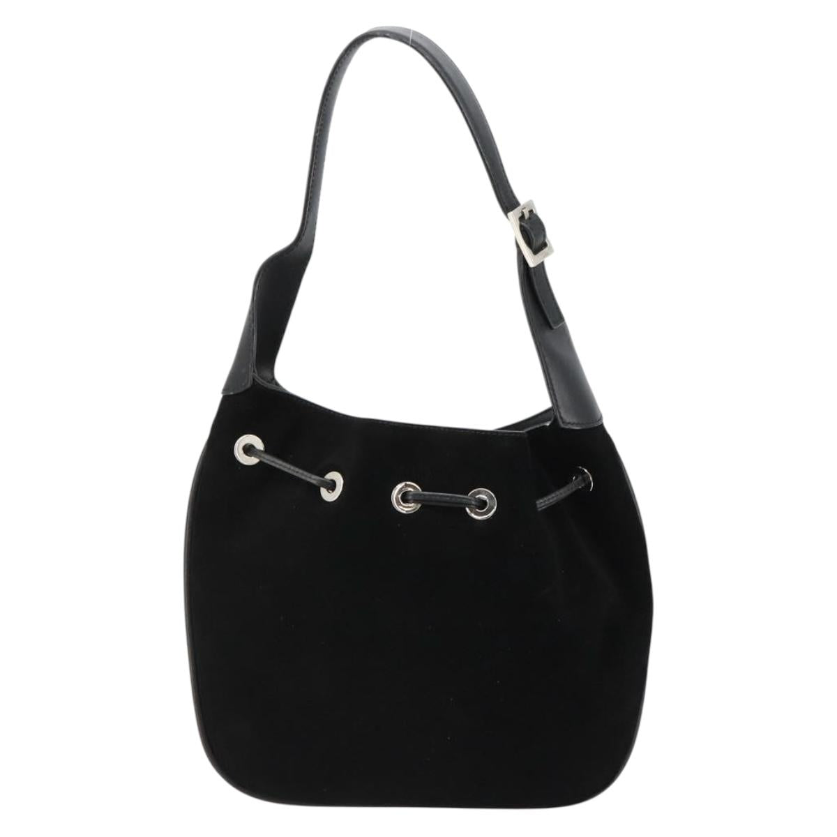 Gucci Tom Ford Black Suede Bucket Bag