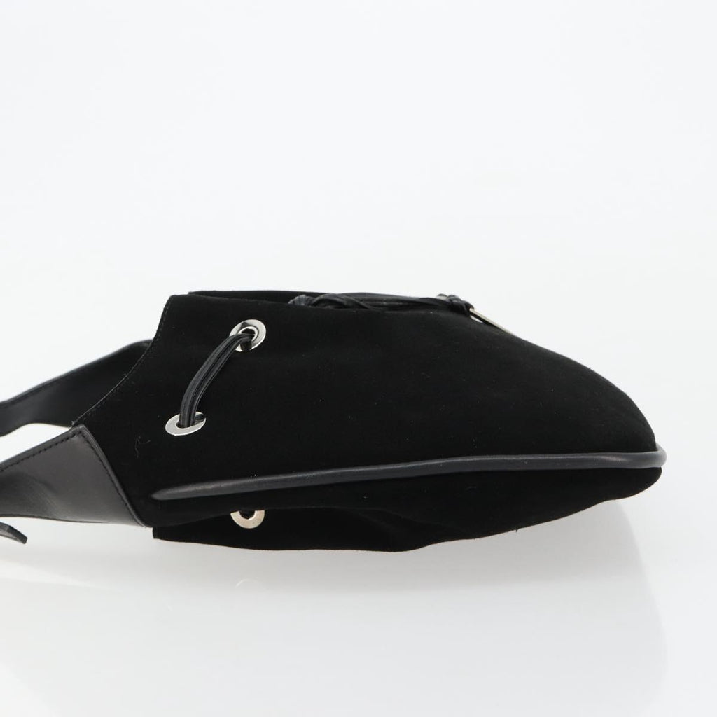 Gucci Tom Ford Black Suede Bucket Bag