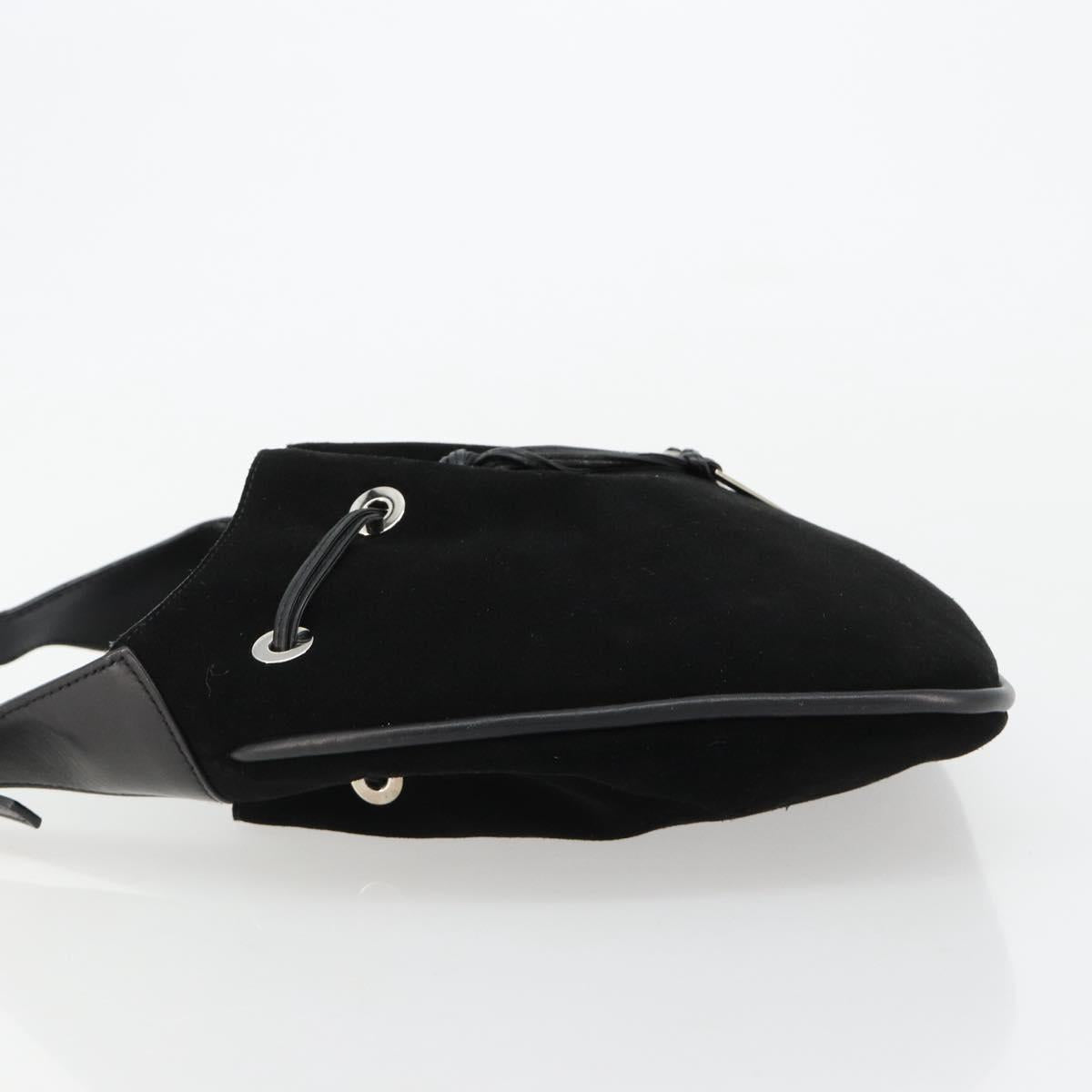 Gucci Tom Ford Black Suede Bucket Bag