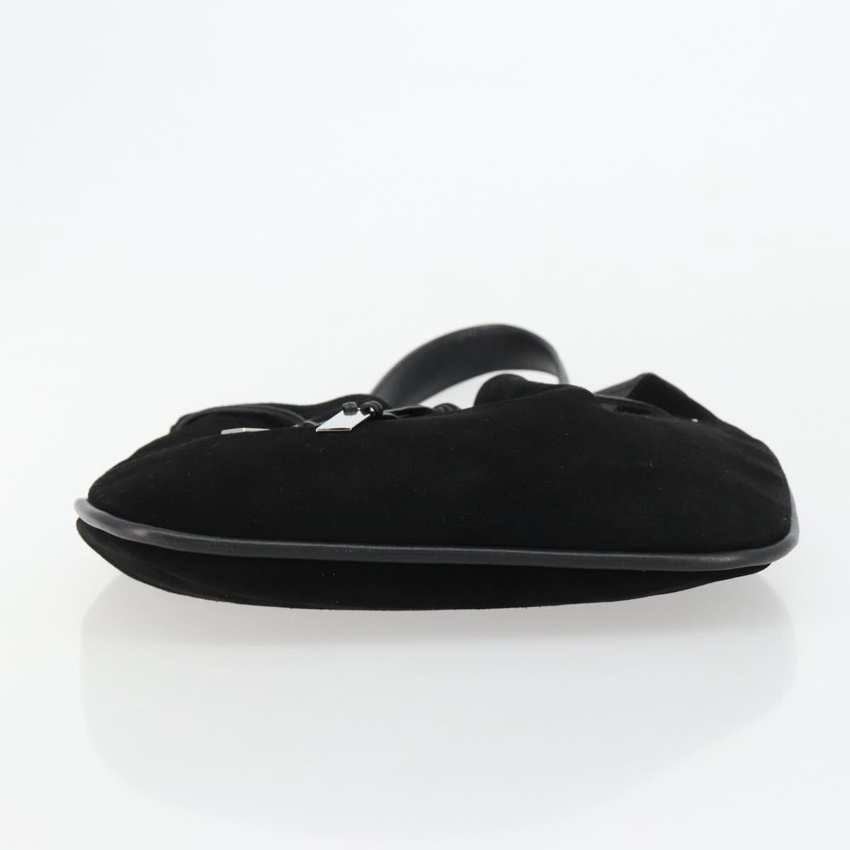 Gucci Tom Ford Black Suede Bucket Bag