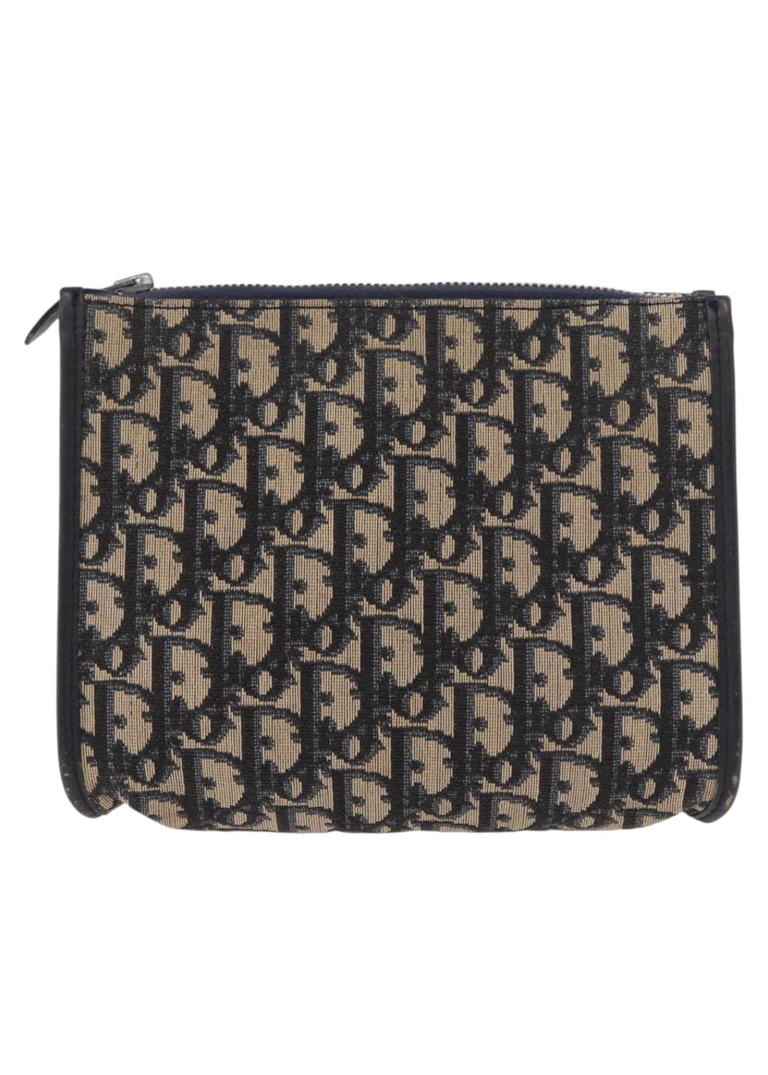 Dior Navy Monogram Clutch