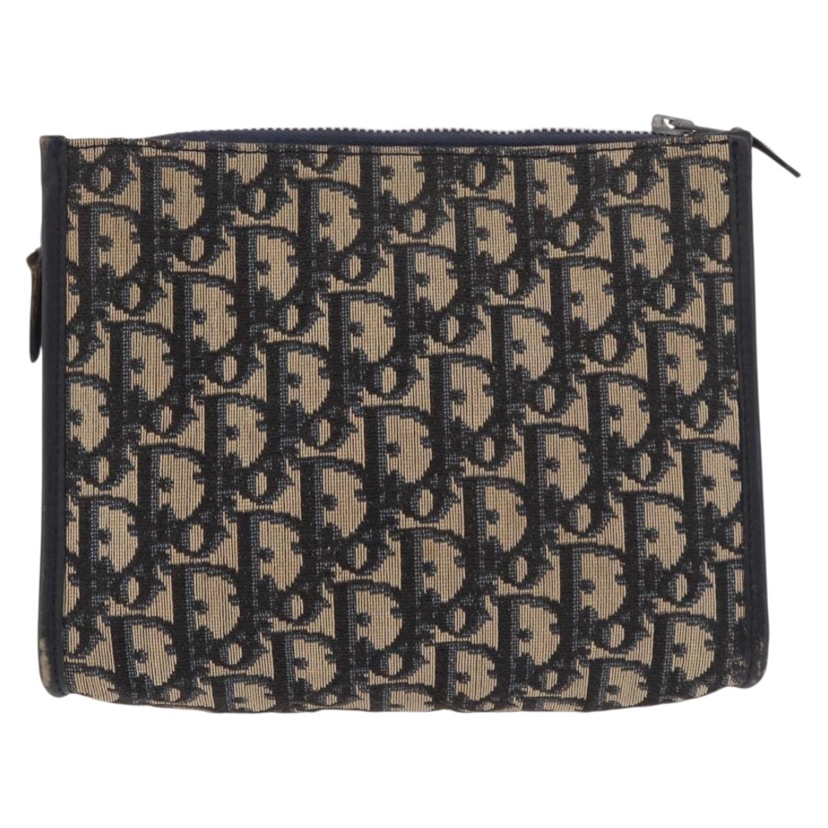 Dior Navy Monogram Clutch