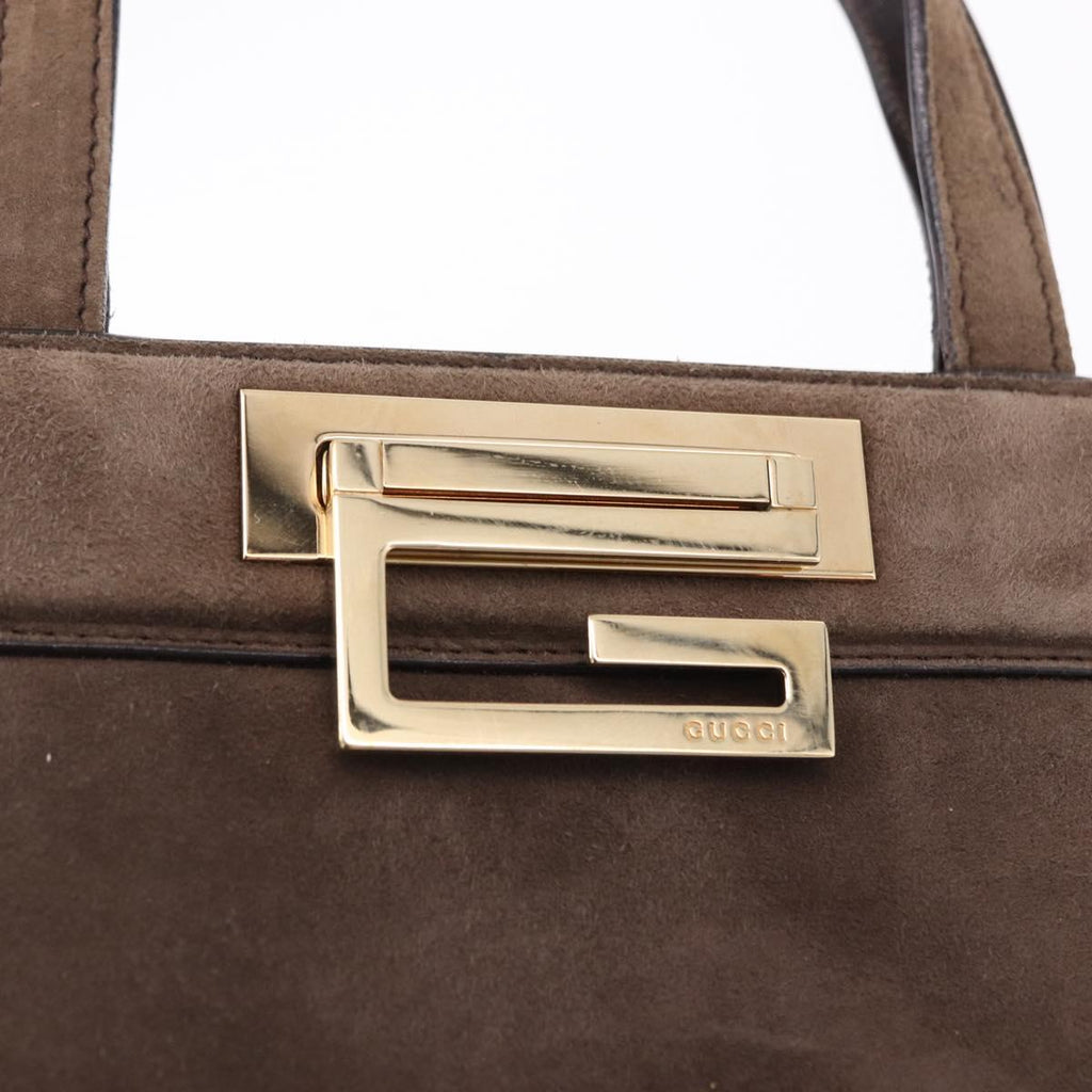 Gucci Tom Ford Brown Suede Handbag