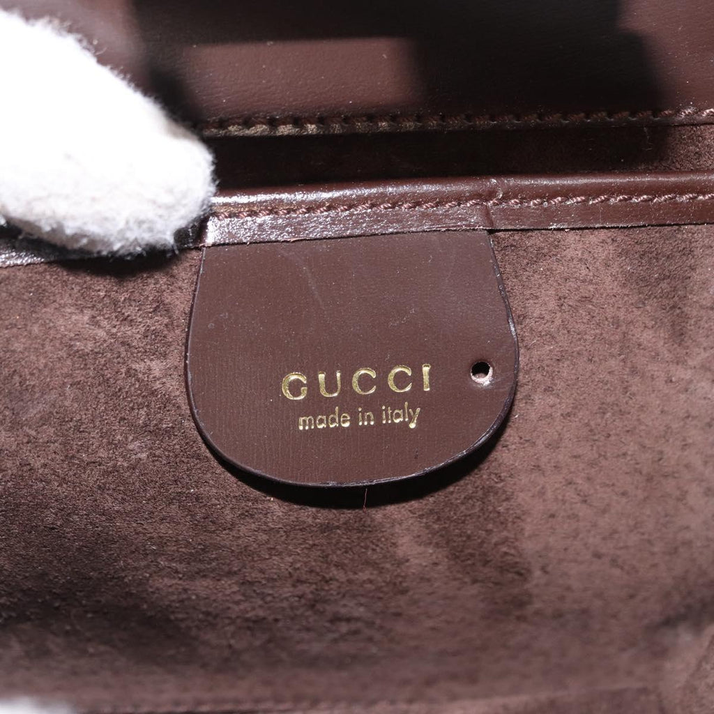 Gucci Tom Ford Brown Suede Handbag