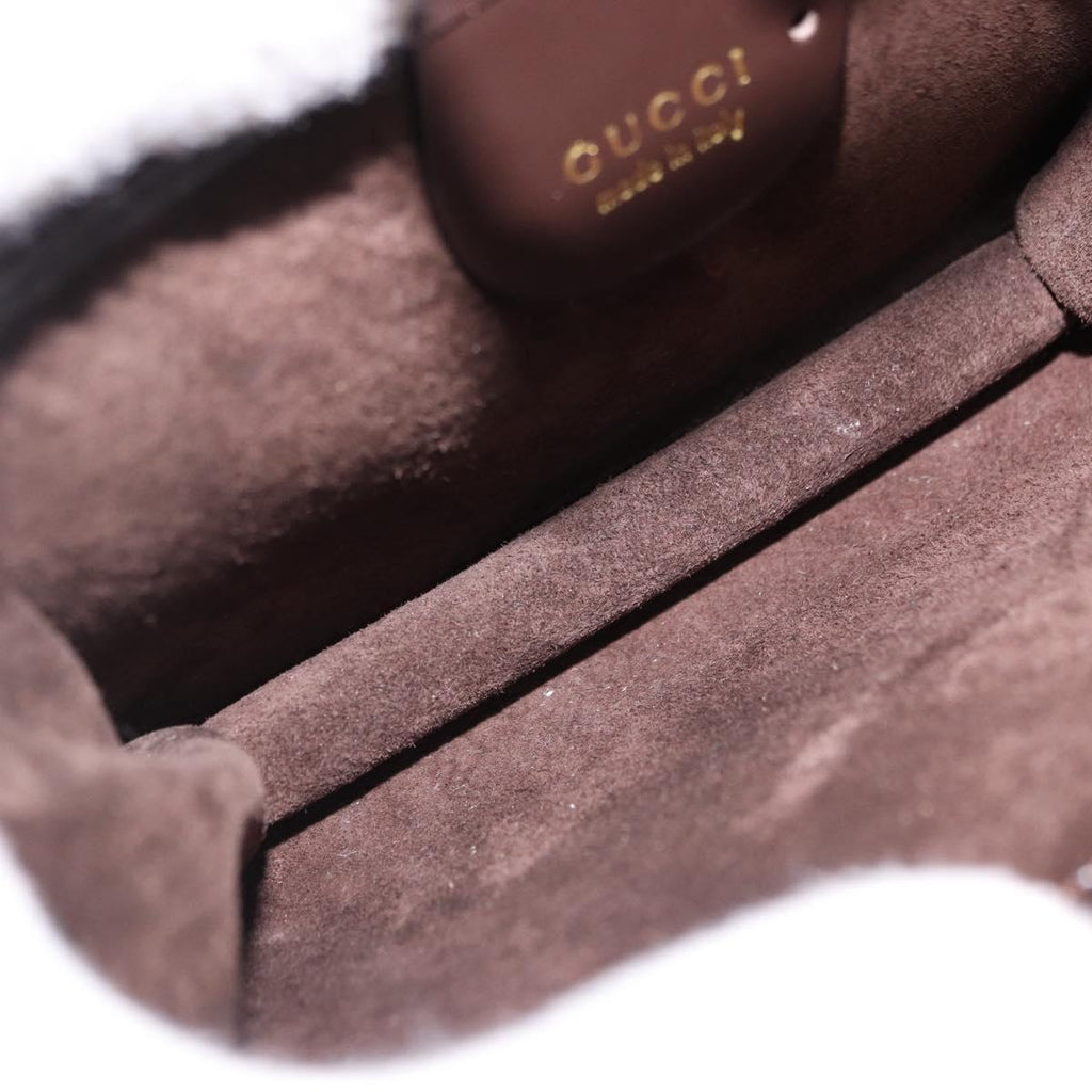 Gucci Tom Ford Brown Suede Handbag