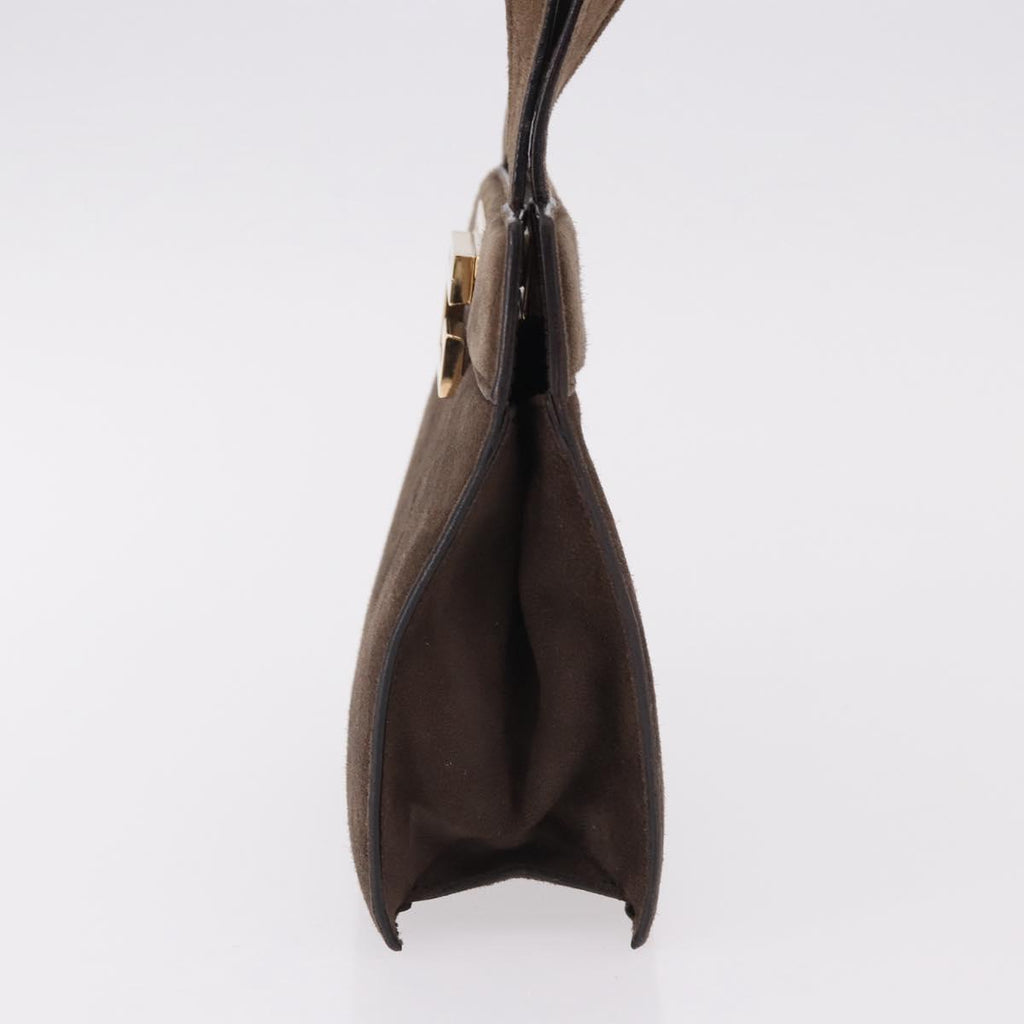 Gucci Tom Ford Brown Suede Handbag