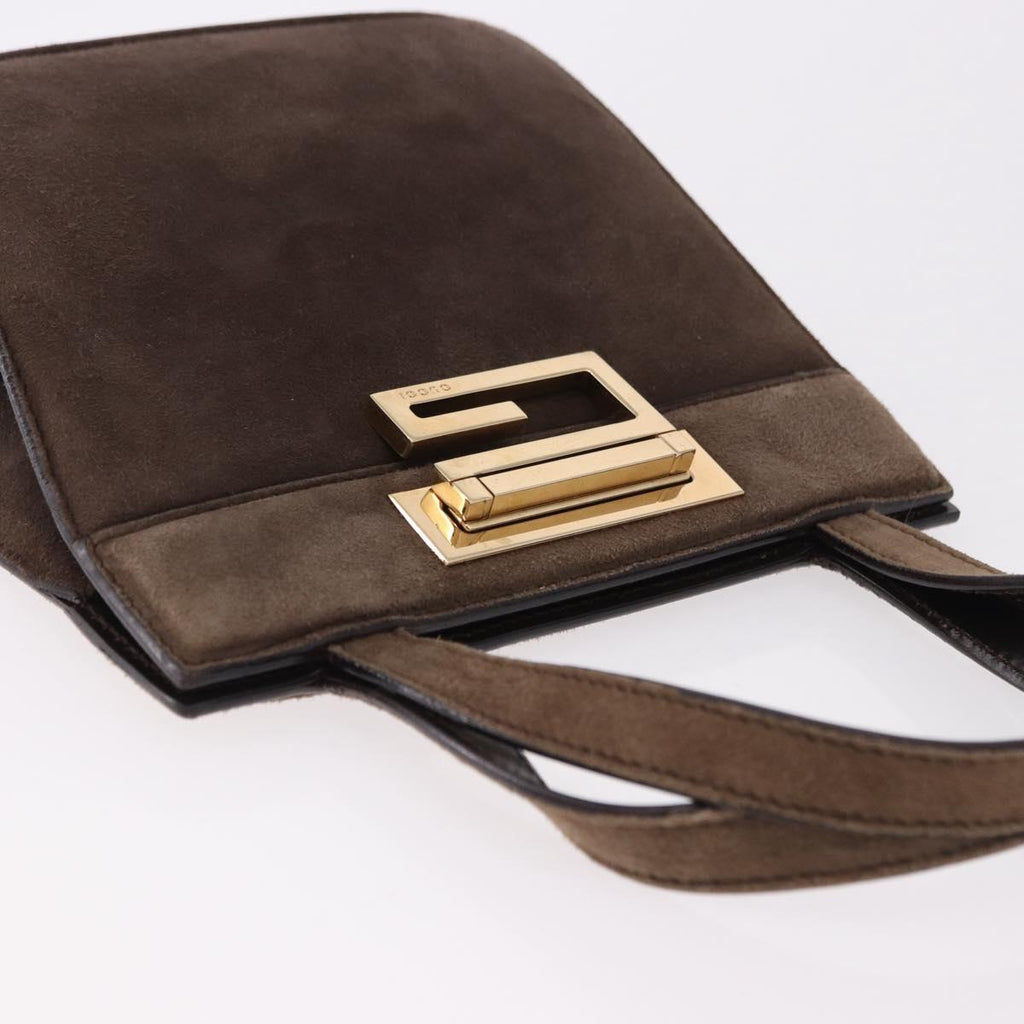 Gucci Tom Ford Brown Suede Handbag