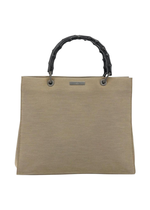 Gucci Raffia and Bamboo Bag