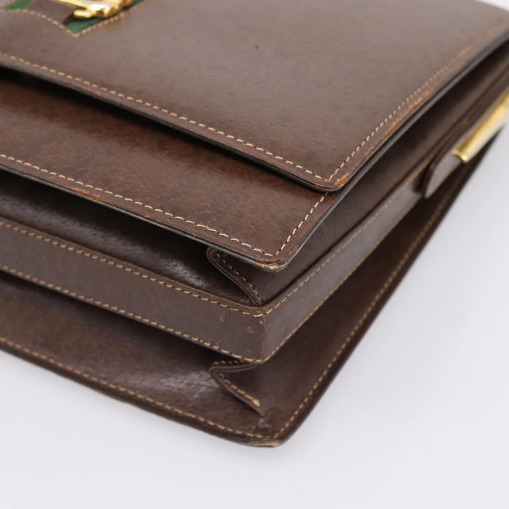 Gucci Brown Leather Shoulder Bag