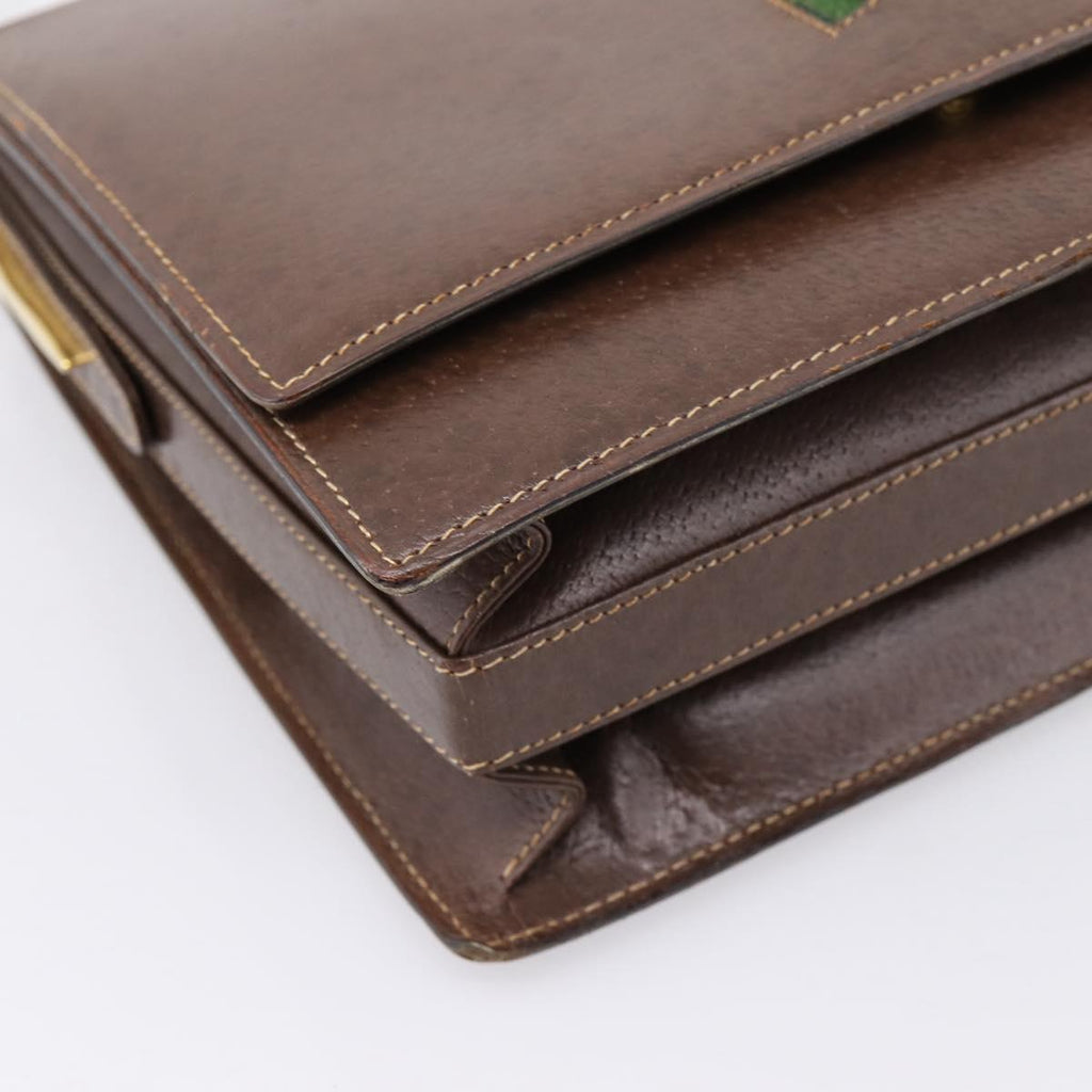 Gucci Brown Leather Shoulder Bag