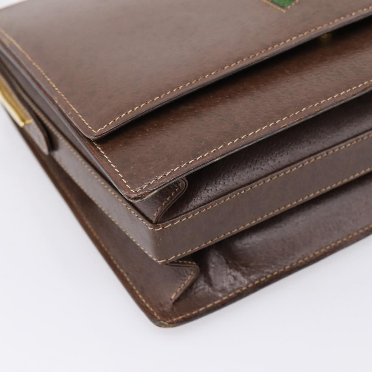 Gucci Brown Leather Shoulder Bag