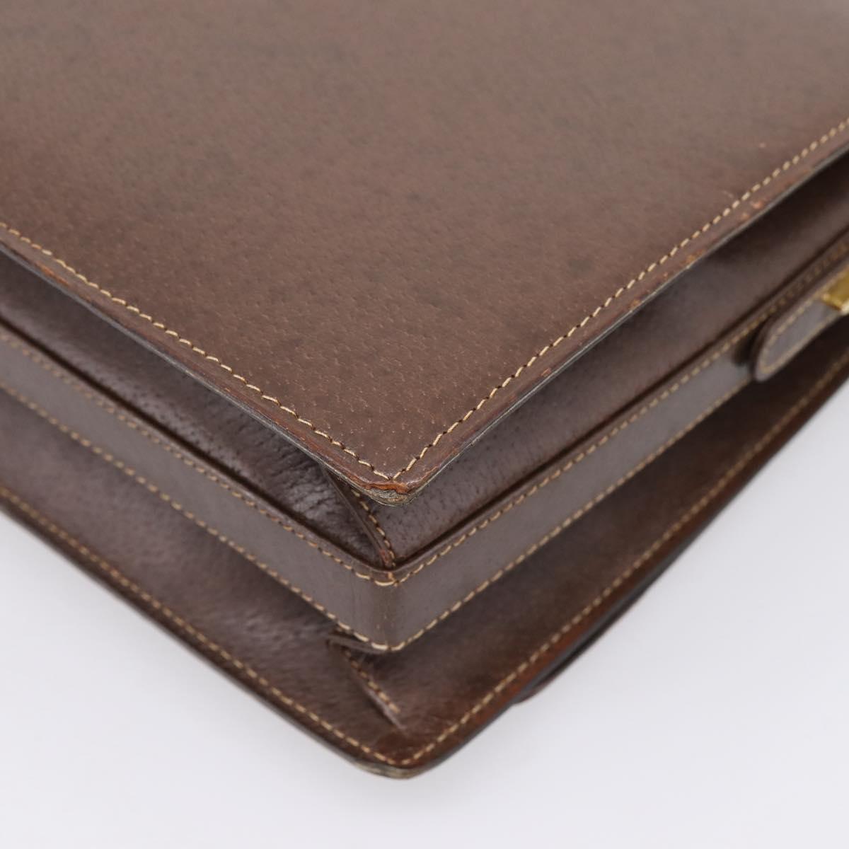 Gucci Brown Leather Shoulder Bag