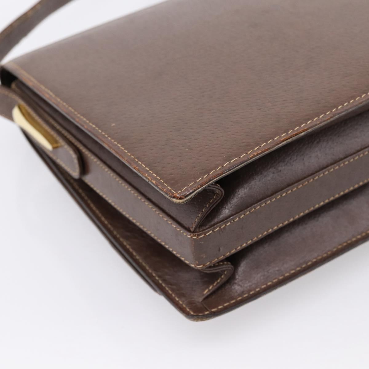 Gucci Brown Leather Shoulder Bag