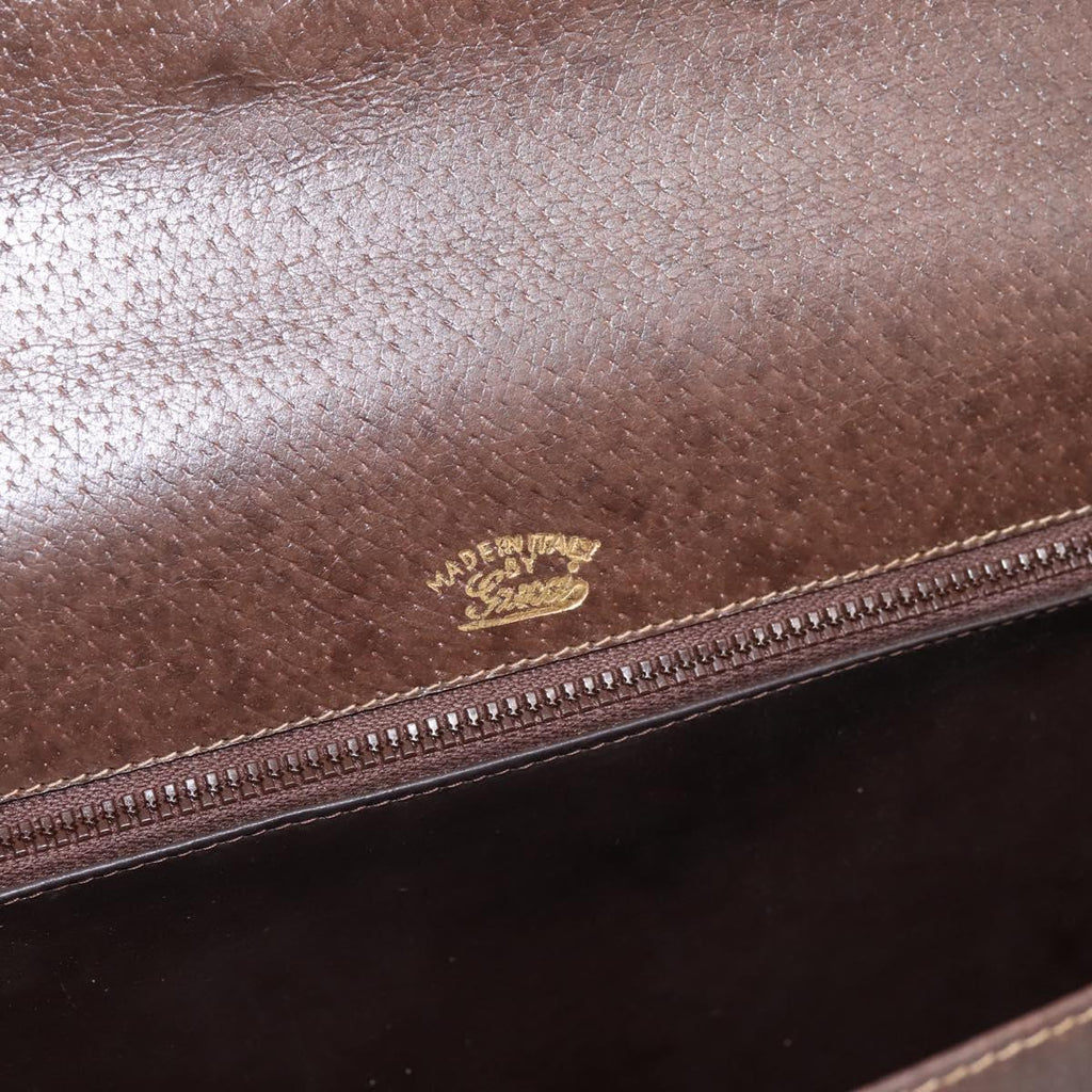Gucci Brown Leather Shoulder Bag