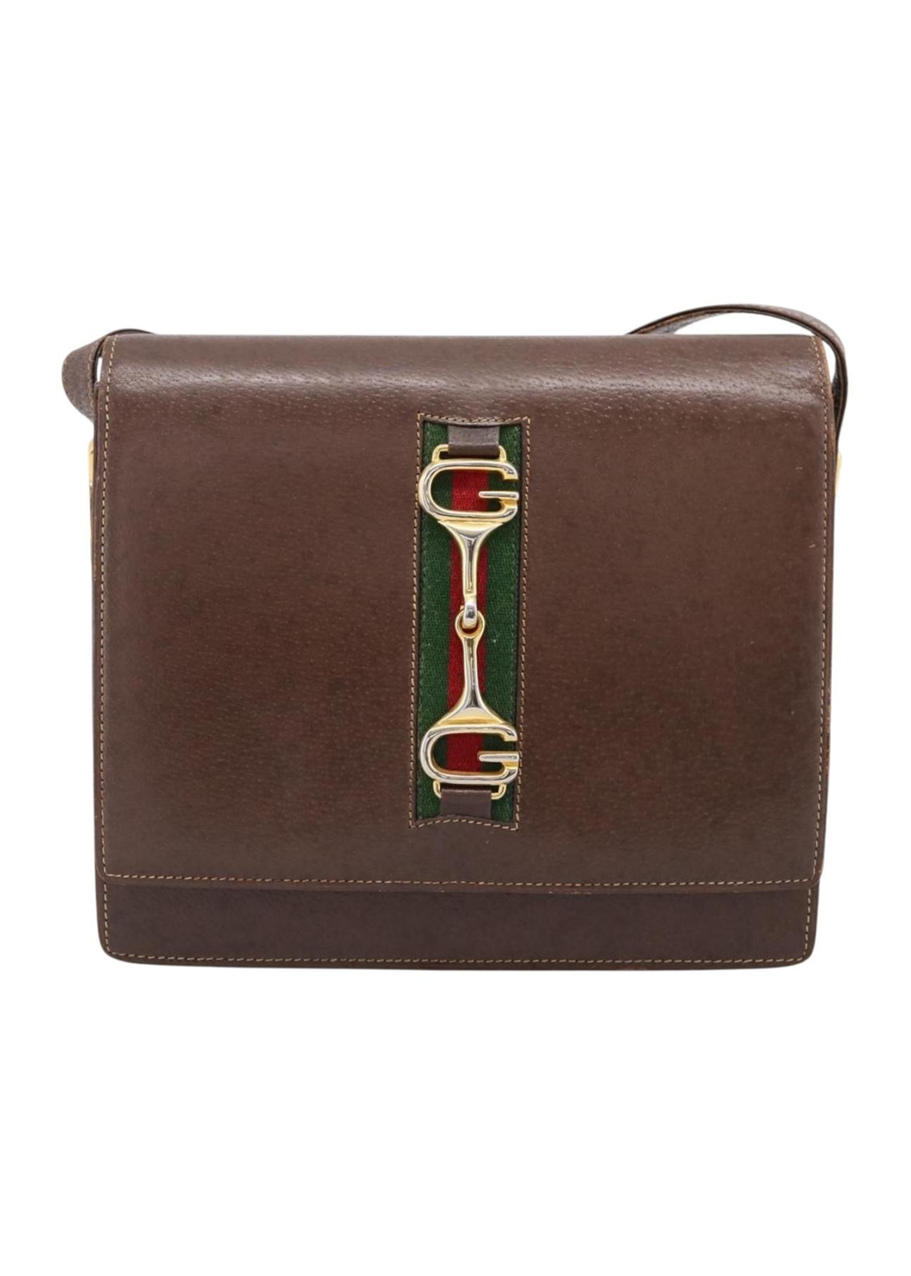 Gucci Brown Leather Shoulder Bag
