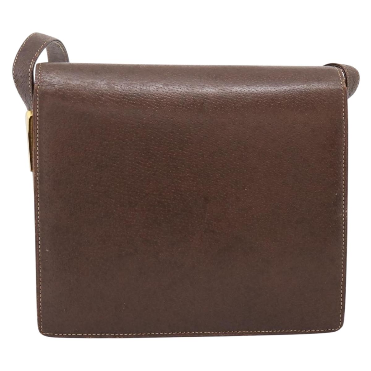Gucci Brown Leather Shoulder Bag