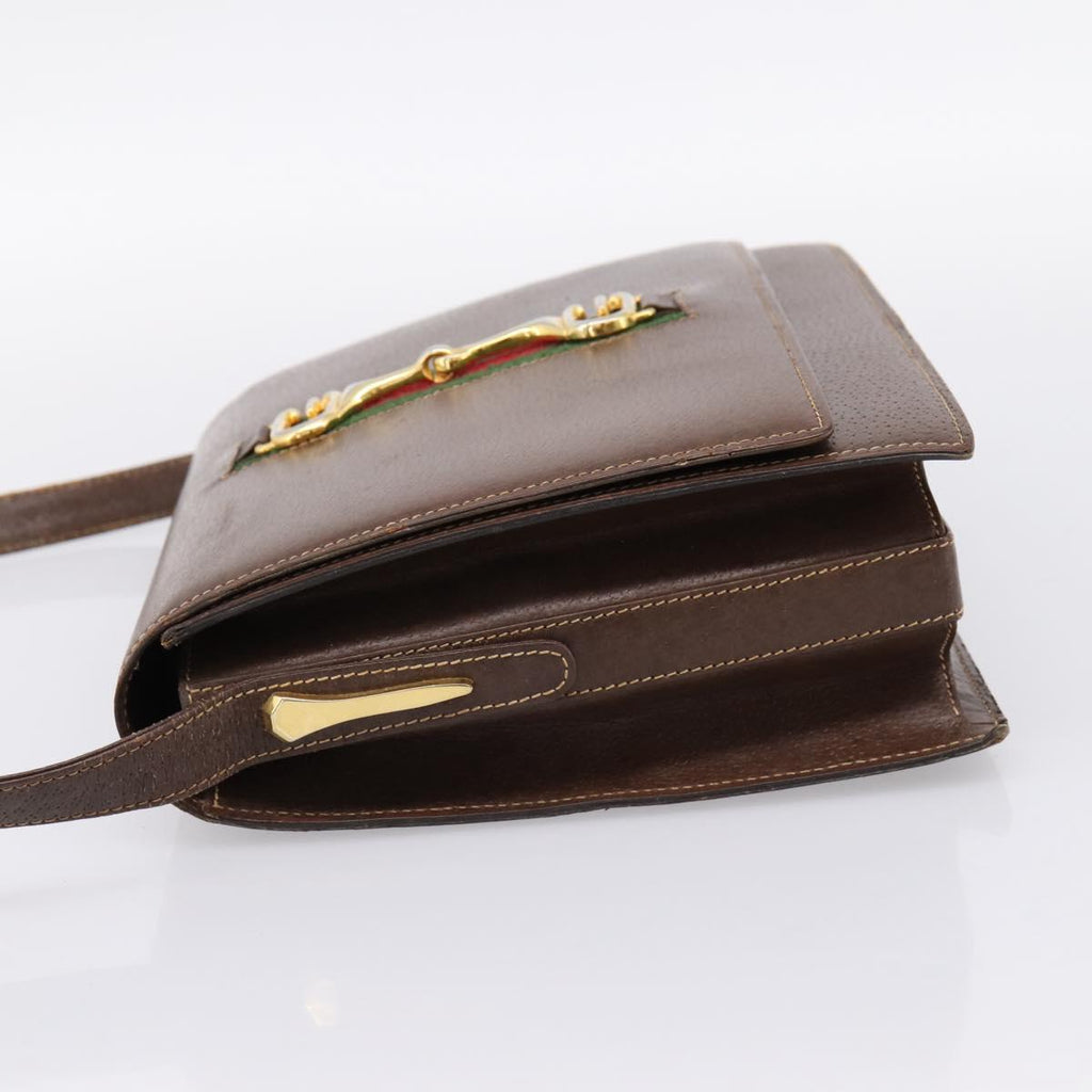 Gucci Brown Leather Shoulder Bag