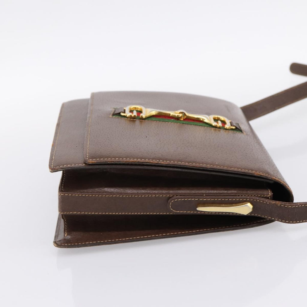 Gucci Brown Leather Shoulder Bag