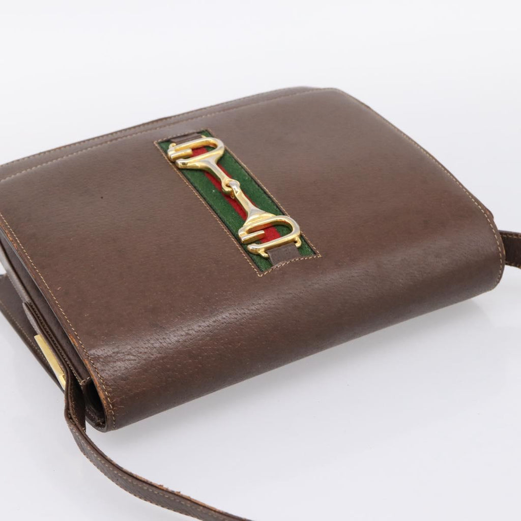 Gucci Brown Leather Shoulder Bag