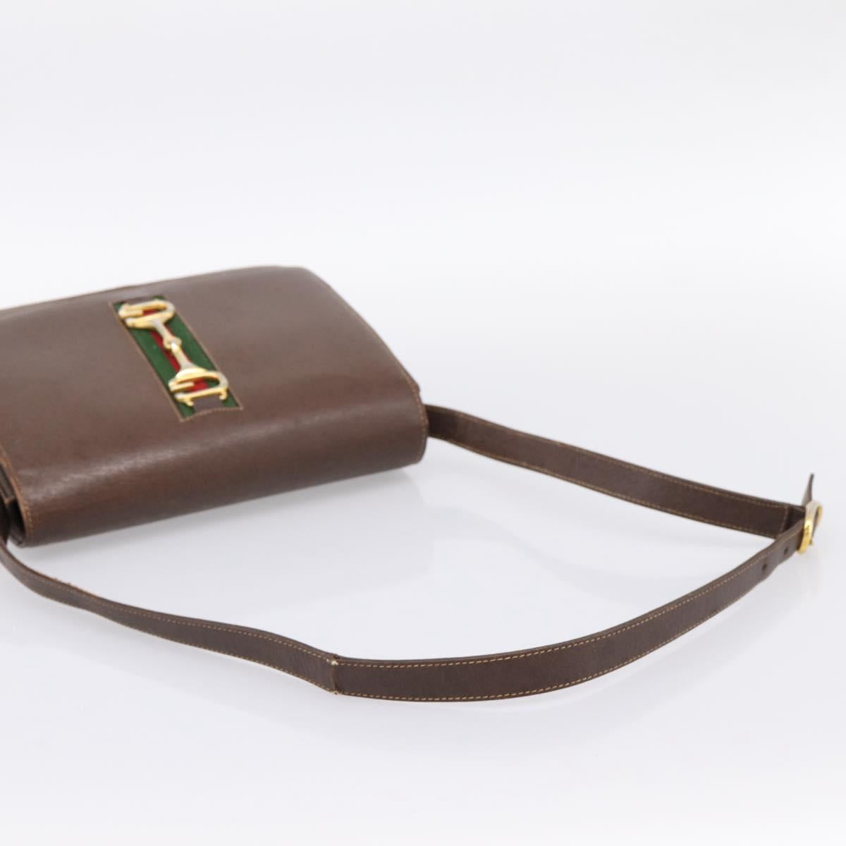Gucci Brown Leather Shoulder Bag