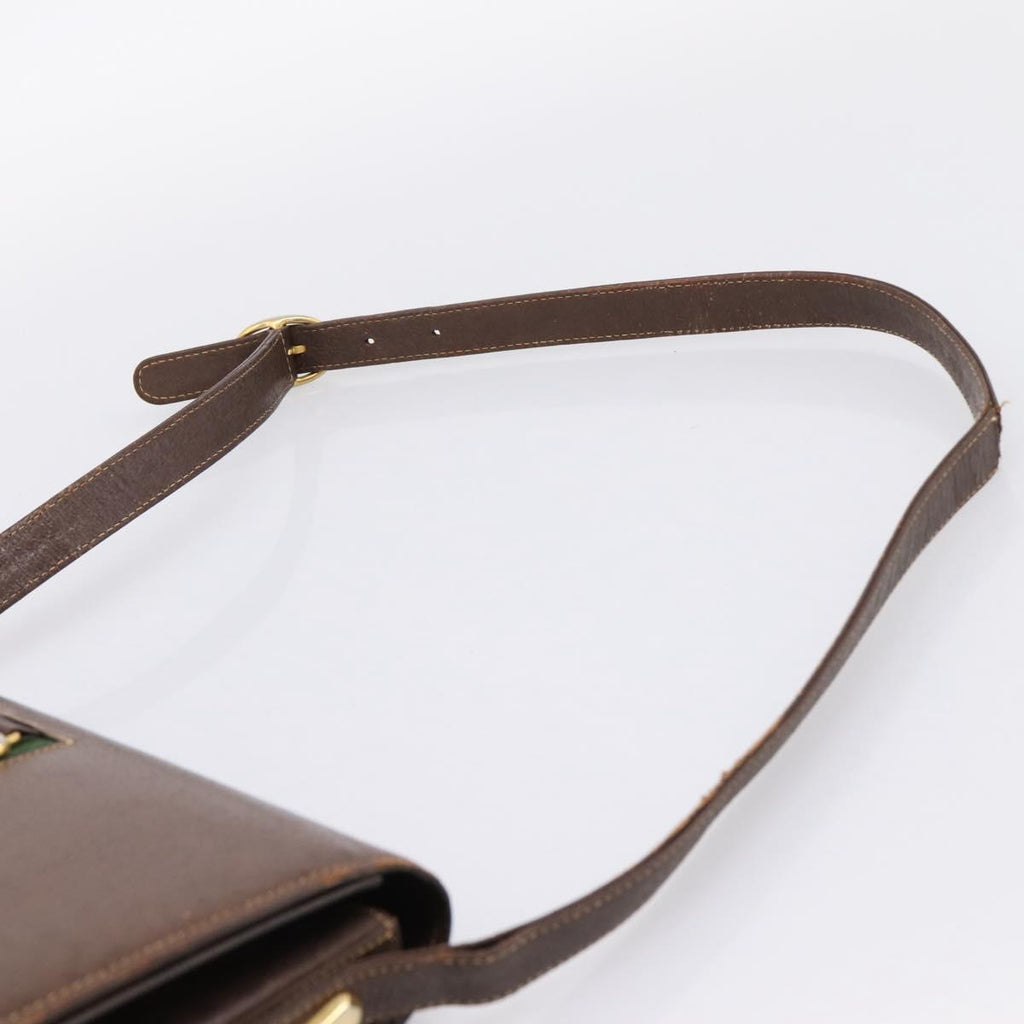 Gucci Brown Leather Shoulder Bag