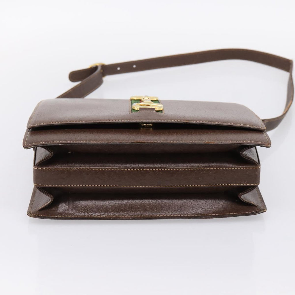 Gucci Brown Leather Shoulder Bag
