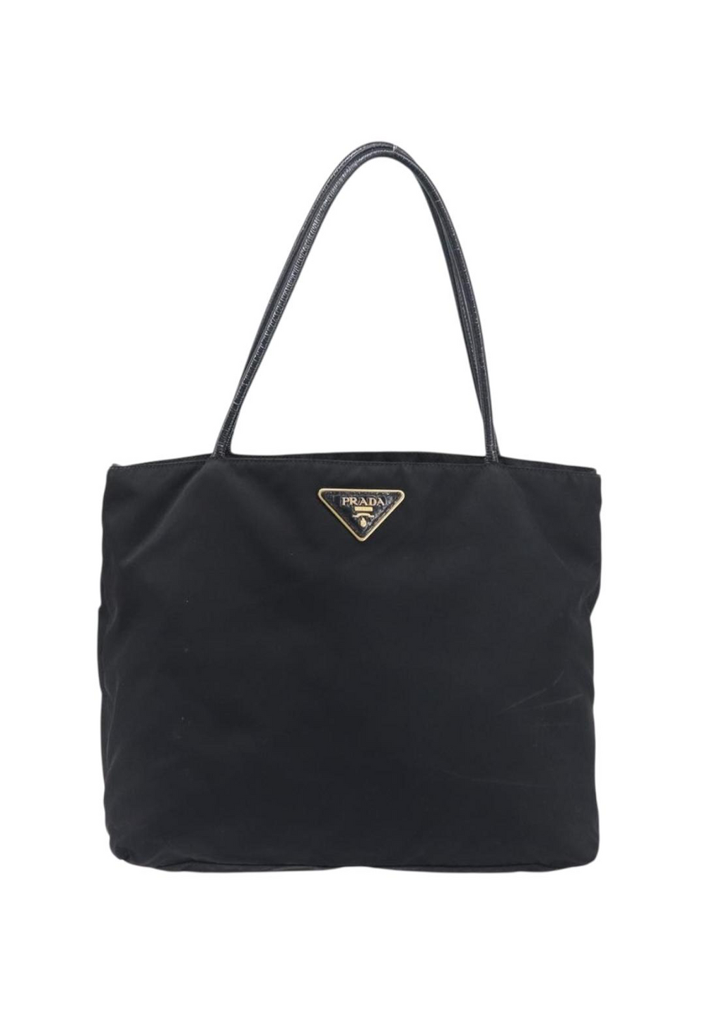 Prada Black Nylon Shoulder Tote
